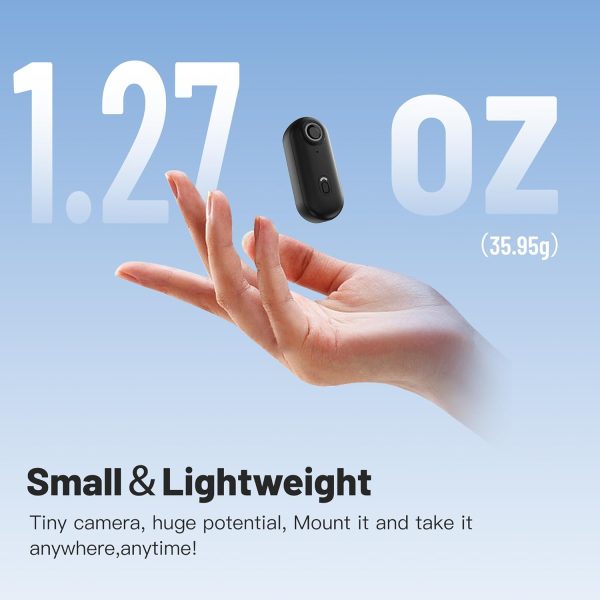 128GB FHD 1080P Mini Body Camera, Wearable Action Body Cam, Thumb Size Hands Free Recording Body Worn Camera, Premium Portable Camcorder Mount Anywhere for Security, Work, Guard, Travel (Black) - Image 2