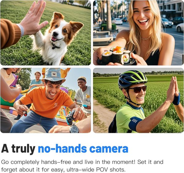 128GB FHD 1080P Mini Body Camera, Wearable Action Body Cam, Thumb Size Hands Free Recording Body Worn Camera, Premium Portable Camcorder Mount Anywhere for Security, Work, Guard, Travel (Black) - Image 6