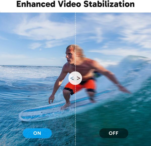 AKASO Brave 7 LE 4K30FPS 20MP WiFi Action Camera with Touch Screen EIS 2.0 Zoom Remote Control 131 Feet Underwater Camera with 2X 1350mAh Batteries Support External Microphone Vlog Camera - Image 5