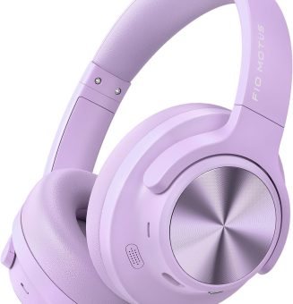 Noise Cancelling Headphones: Wireless Over Ear Bluetooth Headphones with 130H Playtime - Hi-Res Sound Custom EQ via App Deep Bass Comfort Fit Ear Cups for Travel Home Office