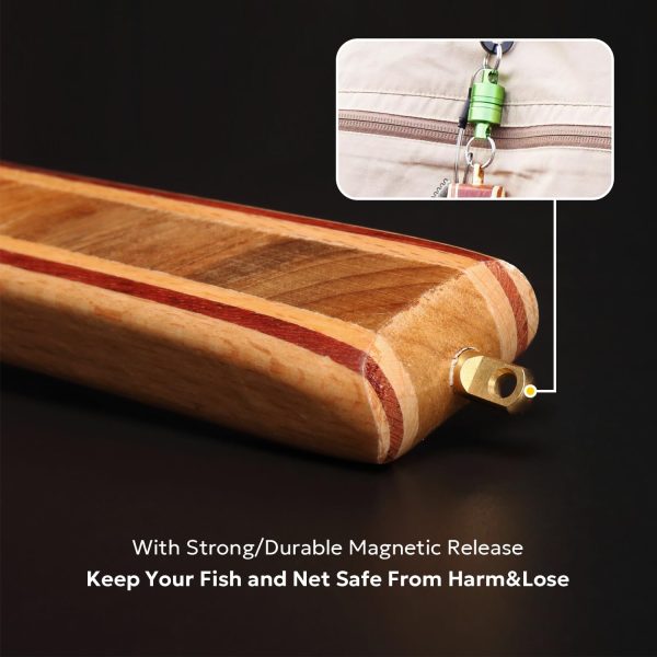SF Fly Fishing Landing Net Soft Rubber Mesh Trout Net Catch and Release Net - Image 3