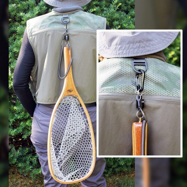 SF Fly Fishing Landing Net Soft Rubber Mesh Trout Net Catch and Release Net - Image 8